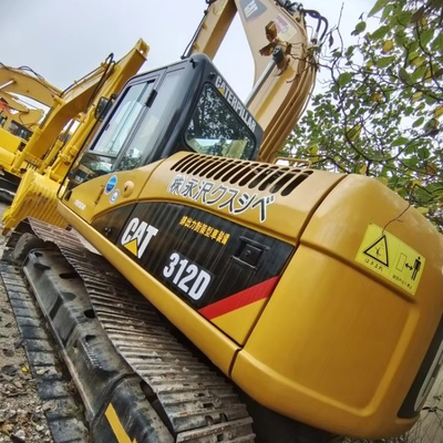 Подержанный CAT 312D 12 тонн американский экскаватор Оригинальный Япония Подержанный с массой машины
